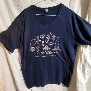 Shelter Brewing Company Navy T-Shirt, size XL